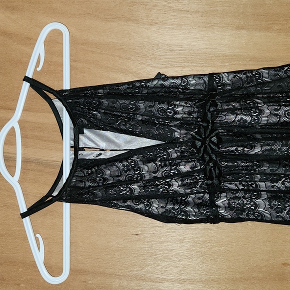 Cute Black Lace Dress - Picture 2 of 5